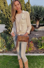 Load image into Gallery viewer, Sergios Collection Unique Tooling Crossbody Bag