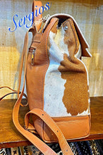Load image into Gallery viewer, Large Cowhide Backpack