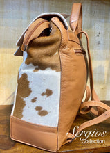 Load image into Gallery viewer, Large Cowhide Backpack