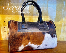 Load image into Gallery viewer, Sergios Speedy Style Cowhide Bag (Tricolor)