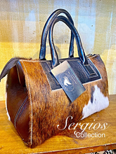 Load image into Gallery viewer, Sergios Speedy Style Cowhide Bag (Tricolor)