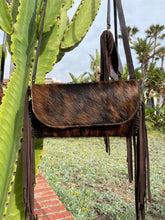 Load image into Gallery viewer, Sergios Classic Cowhide Brindle Crossbody Bag