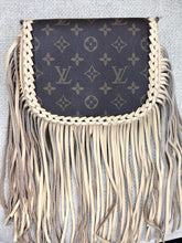 Load image into Gallery viewer, Beige Barbie with Repurposed LV Canvas

