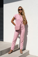 Load image into Gallery viewer, Light Pink Barbie &amp; Repurposed LV Canvas
