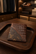 Load image into Gallery viewer, Men’s Wallet With repurposed LV
