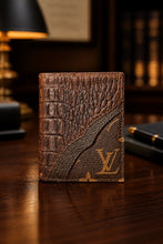 Load image into Gallery viewer, Men’s Wallet With repurposed LV
