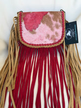 Load image into Gallery viewer, Red Dyed Acid Wash Cowhide Barbie
