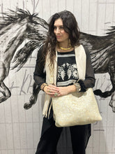 Load image into Gallery viewer, Ivory Rose Tote with Carry &amp; Conceal
