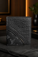 Load image into Gallery viewer, Men’s Wallet With repurposed LV
