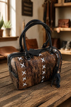 Load image into Gallery viewer, Sergios Cowhide Speedy style handbag
