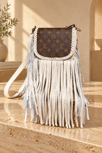 Load image into Gallery viewer, Beige Barbie with Repurposed LV Canvas
