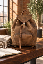 Load image into Gallery viewer, Rustic Crazy Horse Leather Backpack
