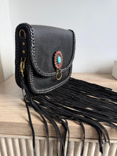Load image into Gallery viewer, Saint Cloud GM Epi Leather Black with leather/turquoise concho
