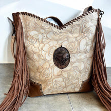 Load image into Gallery viewer, San Antonia Embossed Leather Handbag

