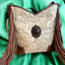 Load image into Gallery viewer, San Antonia Embossed Leather Handbag
