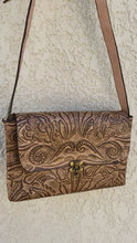 Load and play video in Gallery viewer, Handmade &amp; hand tooled crossbody limited edition

