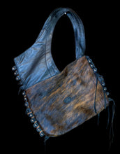 Load image into Gallery viewer, Tiffany black on brindle shoulder bag
