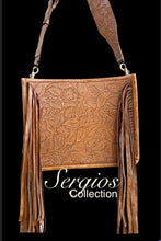 Load image into Gallery viewer, Leather bag , Crossbody Hand Tooled
