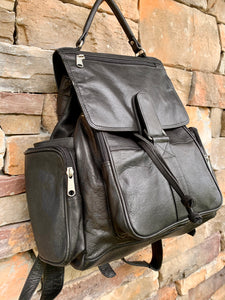 Large Leather Back Pack