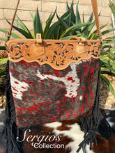 Load image into Gallery viewer, The Cowhide and Hand Tooled Rodeo Tote
