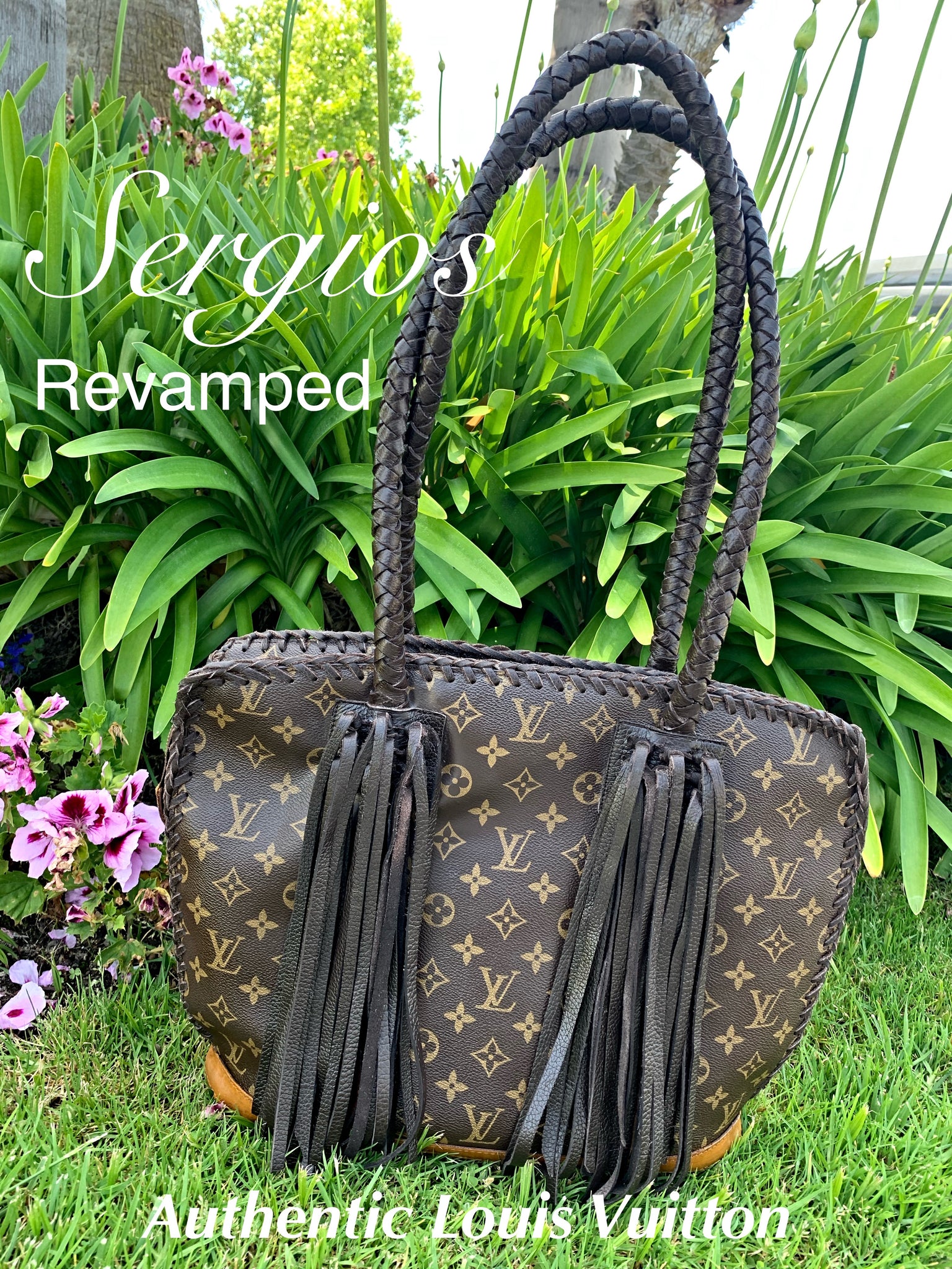 Louis Vuitton, 100 % authentic preowned and revamped by Sergios