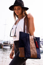 Load image into Gallery viewer, Denim &amp; Leather Tote
