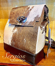 Load image into Gallery viewer, Large Cowhide Backpack
