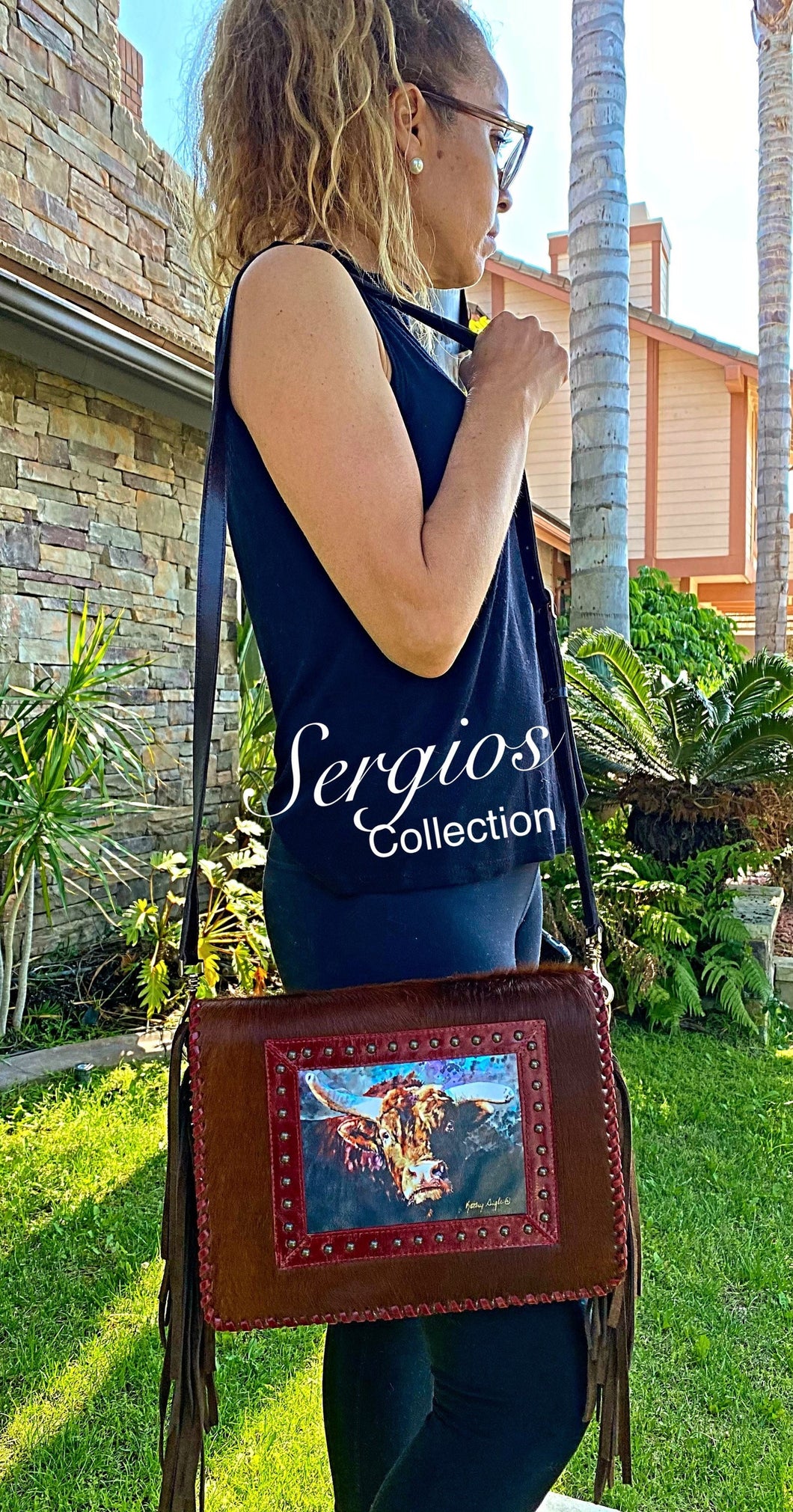 Kathy Sigle Art Incorporated to this beautiful Style Bag by Sergios Collection