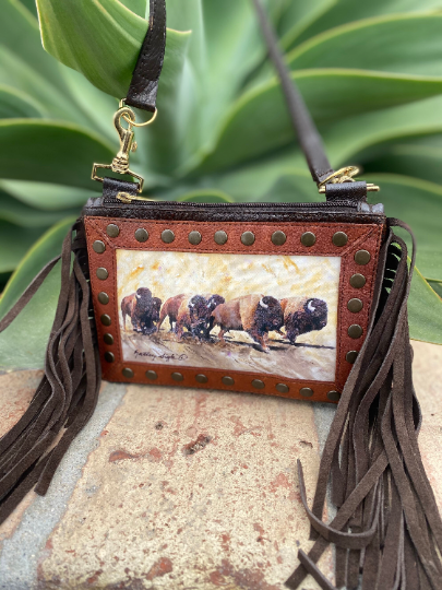 Beautiful Art by Kathy Sigle Added To Popular Sergios Cross-body Style Bag