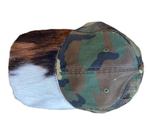 Load image into Gallery viewer, Camouflage With Cowhide Cap
