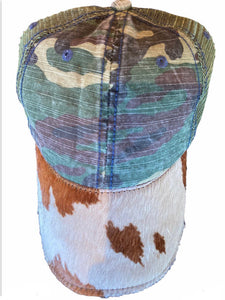 Camouflage With Cowhide Cap