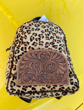Load image into Gallery viewer, Beautiful Backpack in Cowhide Cheetah Print by Sergios Collection
