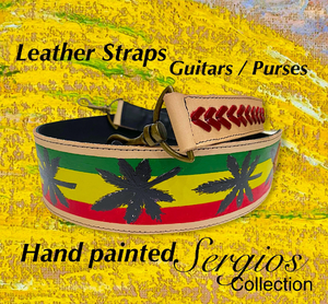 Hand-Painted Leather Straps for Purses, Guitars & more!