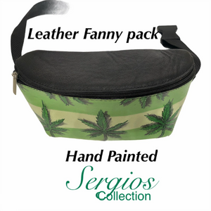 Hand-Painted Leather Fanny Pack!