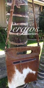 Leather Bag,Cowhide bucket style