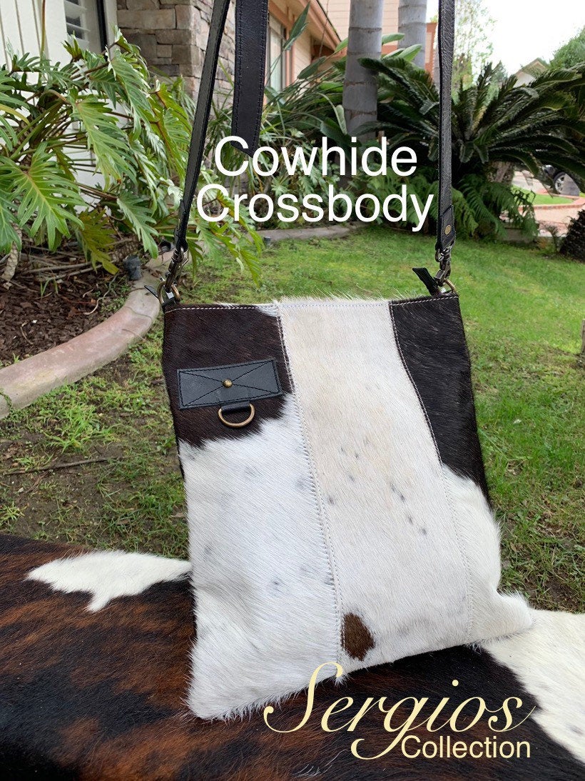 Cowhide crossbody bag