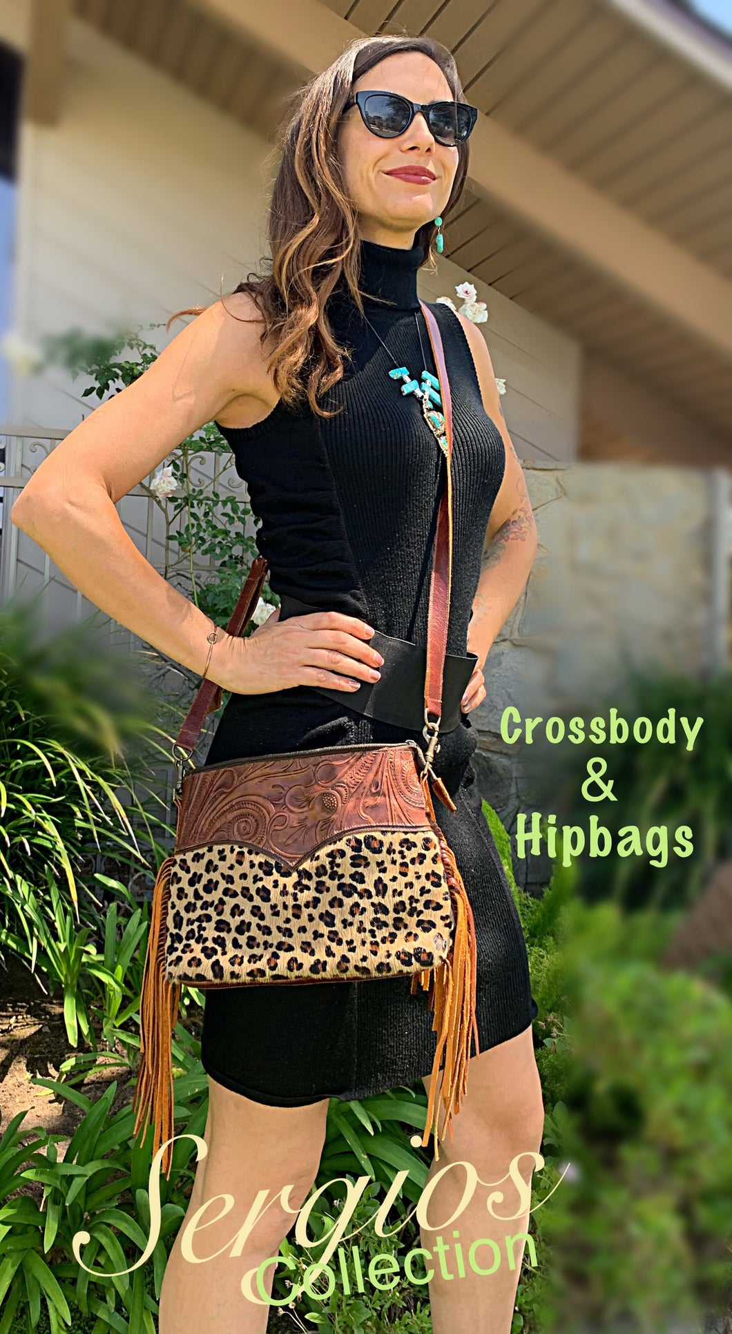 Cheetah crossbody/hipster option