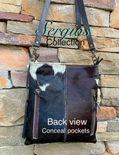 Load image into Gallery viewer, Cowhide crossbody bag
