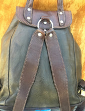 Load image into Gallery viewer, Soft Leather Olive Green Backpack
