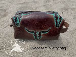 Longhorn Embossed Toiletry/ Travel bag
