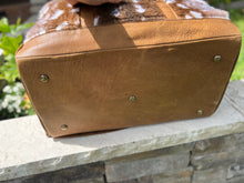Load image into Gallery viewer, Axis faux and genuine leather, Large Carryon size duffel .
