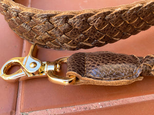 Straps for purses, braided leather any size