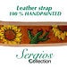 Load image into Gallery viewer, Sergios Hand-painted, Handmade, Leather straps for purses, guitars, Cameras etc
