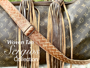 Straps for purses, handbags, All leather floral genuine embossed leathers custom up to 47” adjustable (standard) or any size required.