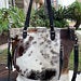 Cowhide tote Leather bag, Crossbody.