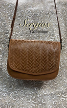 Load image into Gallery viewer, Saddle bag style “Santa Barbara “WEAVE LEATHER LOOK
