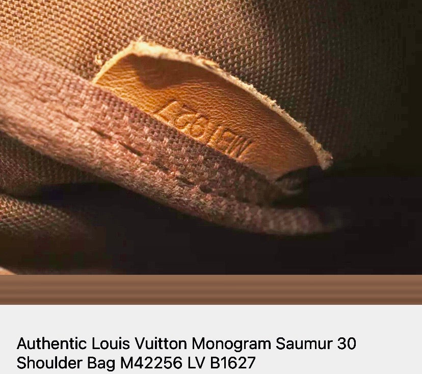 Authentic Vintage Louis Vuitton Saumur 30 Monogram – SergiosCollection