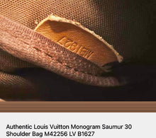 Load image into Gallery viewer, Authentic Vintage Louis Vuitton Saumur 30 Monogram
