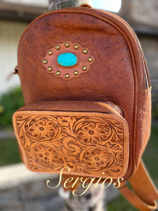 Large Tooled Backpack