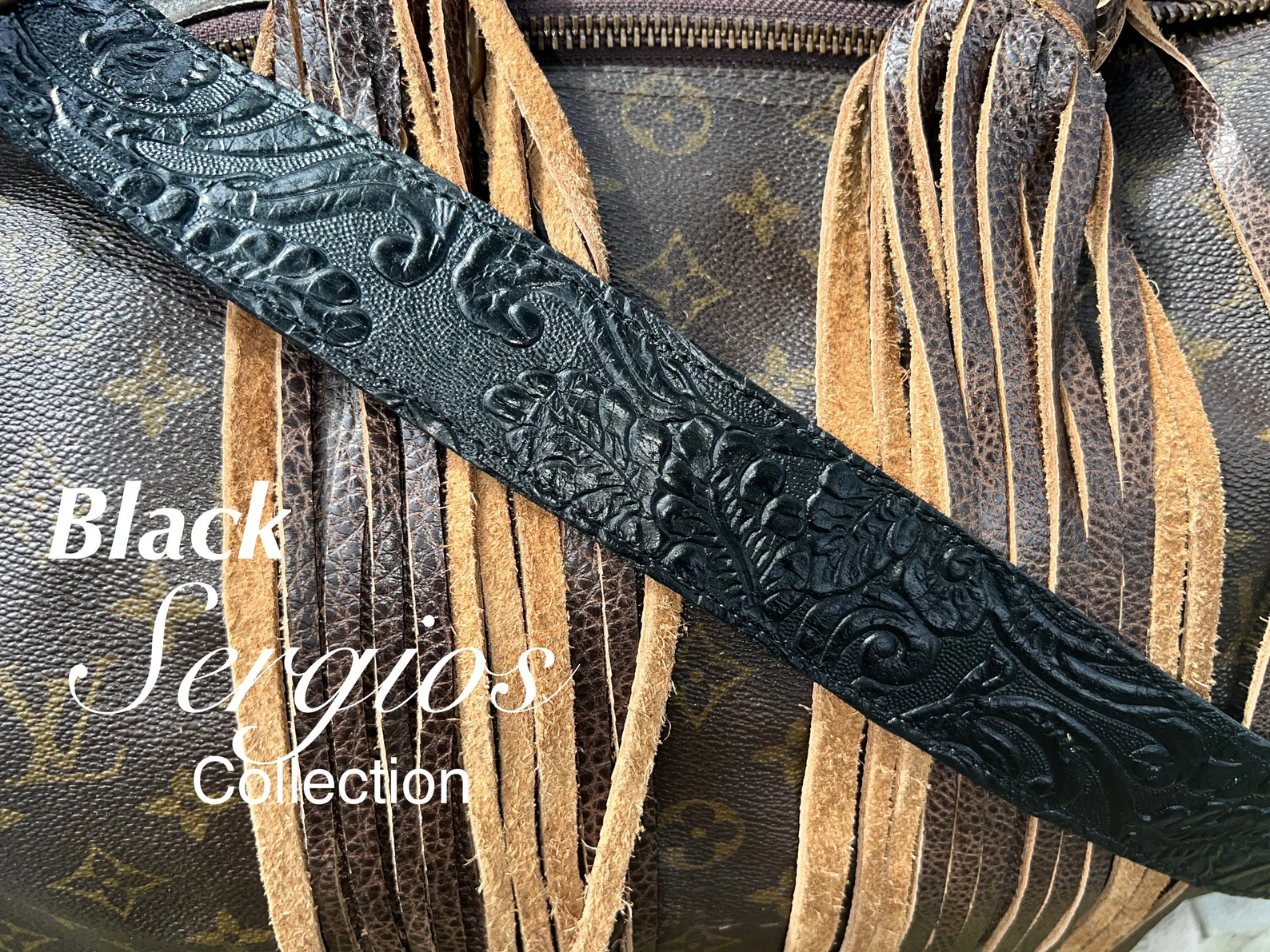 Straps for Purses, handbags.All Embossed Genuine Leather, Custom Up to 47” Adjustable (standard)or Any Size Required Red